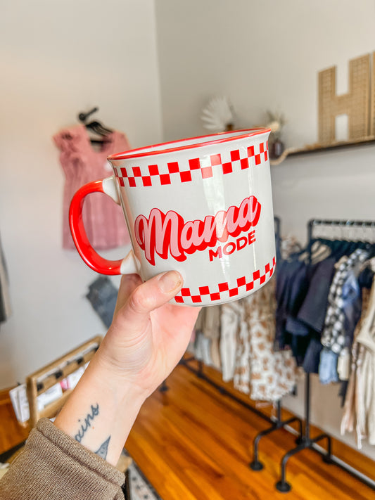 Red Check Mama Mode Coffee Mug