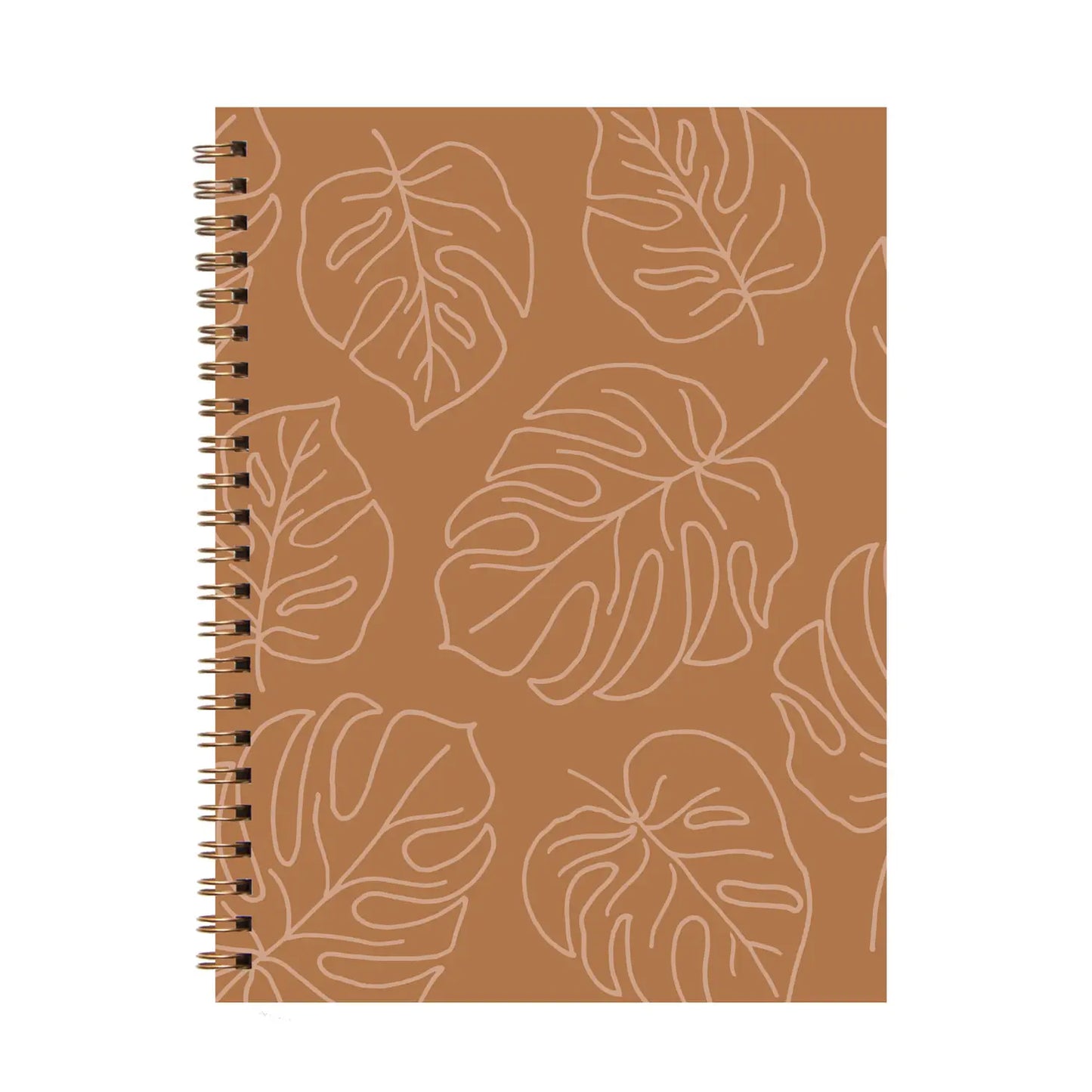 Rust Leafy Spiral Journal